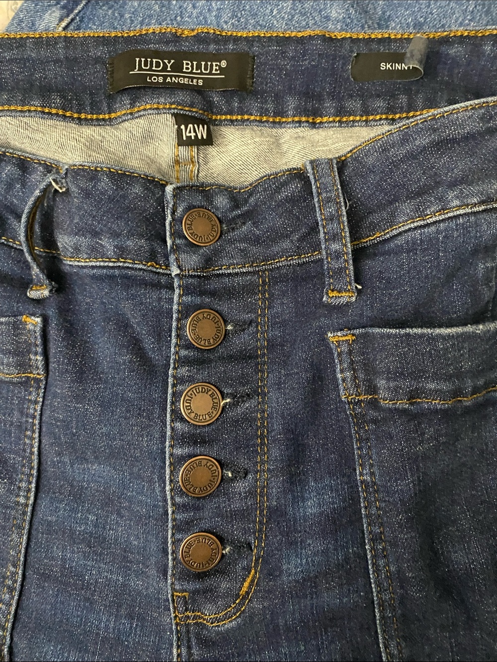 Judy Blue JB88324 High waisted distressed skinny jeans - Picture 2 of 7